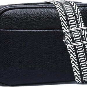 Small Crossbody Bags for Women Genuine Leather, Guitar Strap Shoulder Handbag Pu